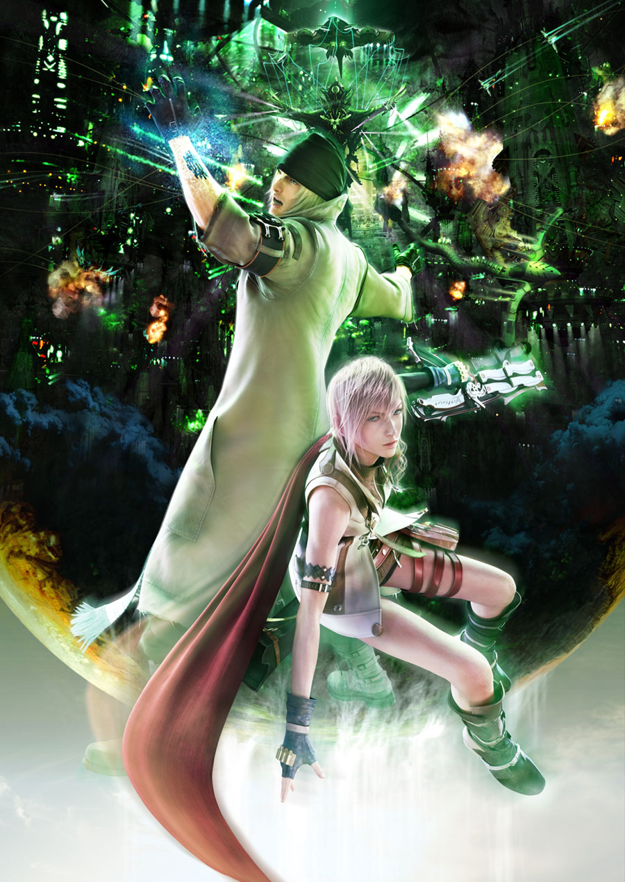 Snow & Lightning Promo Poster Art from Final Fantasy XIII