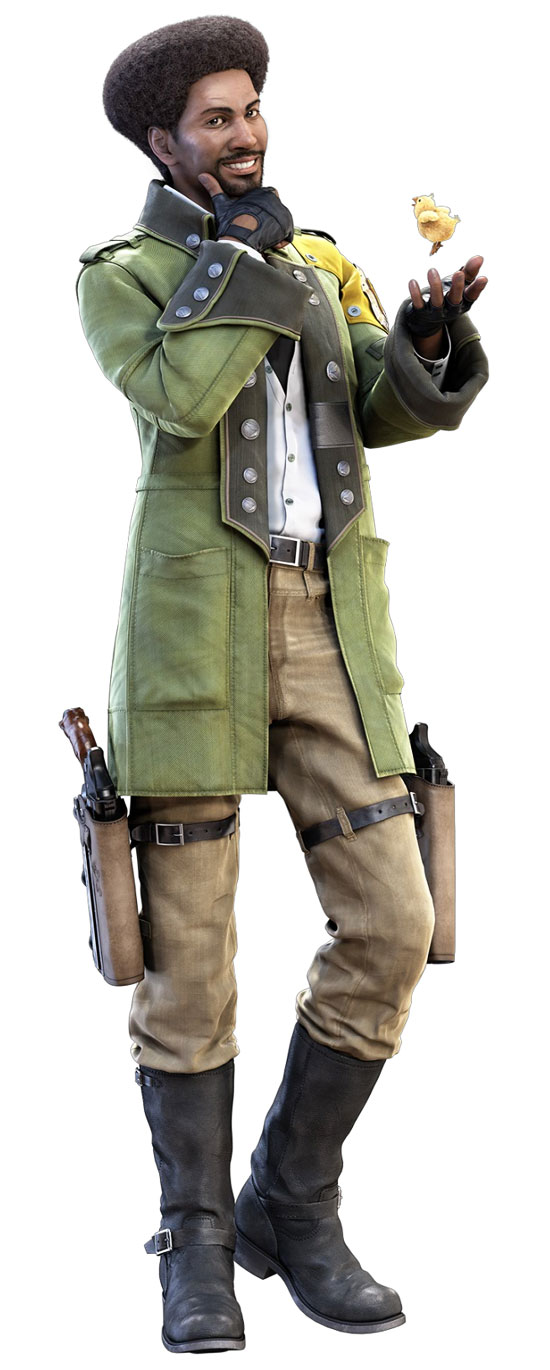 Sazh Katzroy Art from Final Fantasy XIII