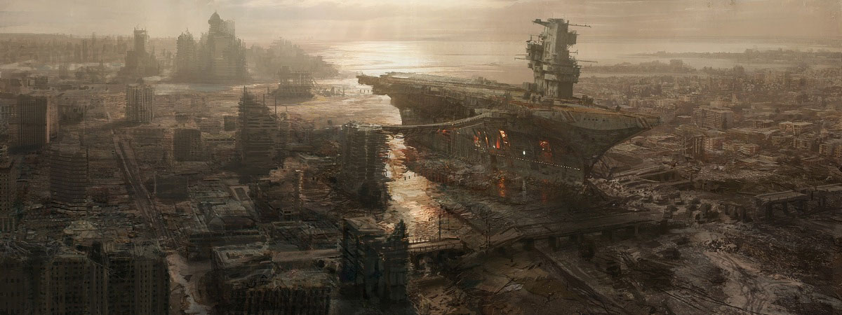 Carrier Matt Painting Art from Fallout 3
