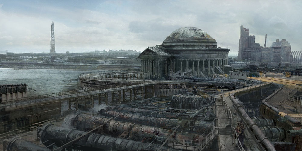 Memorial Matt Painting Art from Fallout 3