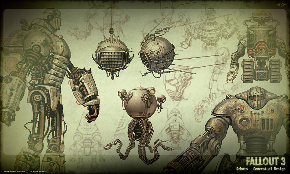 Robots Art from Fallout 3