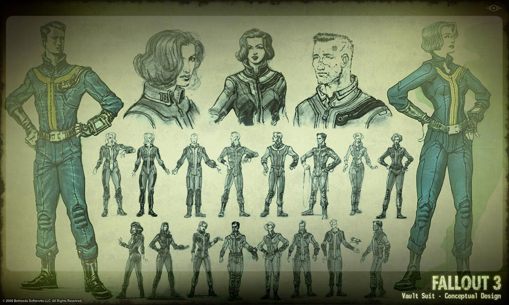 Vault Suit Art from Fallout 3