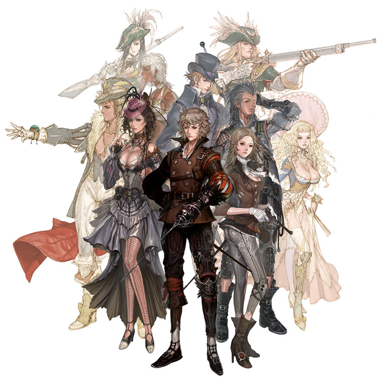 Character Classes Art from Granado Espada