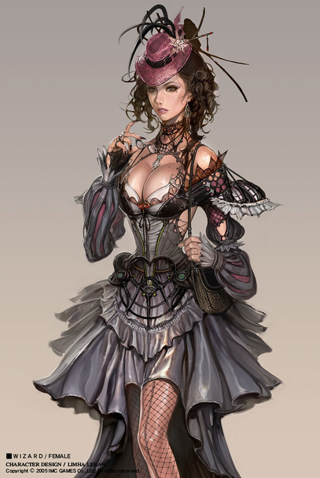 Female Wizard Art from Granado Espada