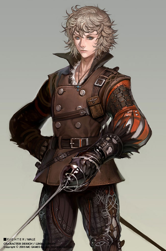 Male Fighter Art from Granado Espada