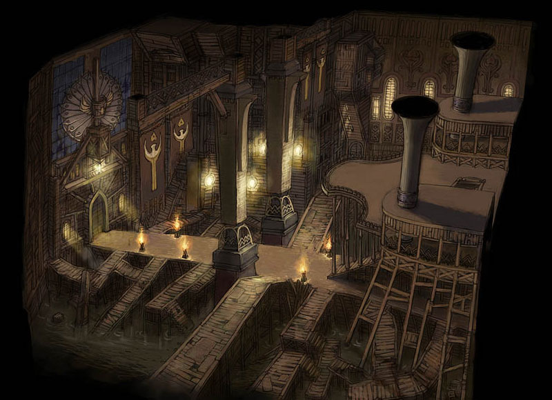 Walkways Concept Art from Granado Espada