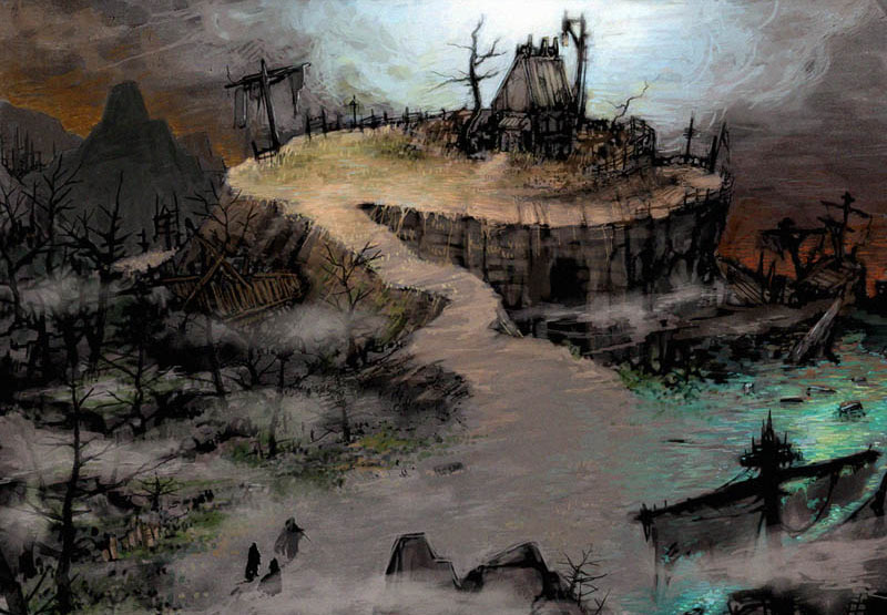 Ship Ruins Concept Art from Granado Espada