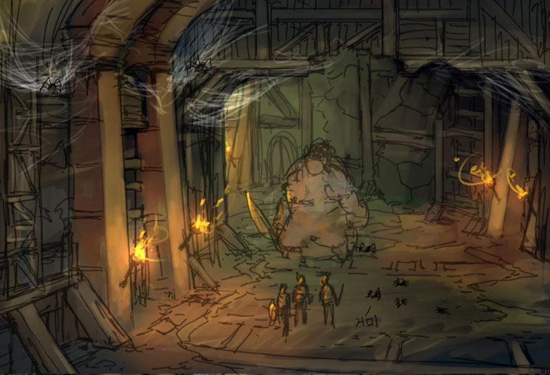 Dungeon Concept Art from Granado Espada