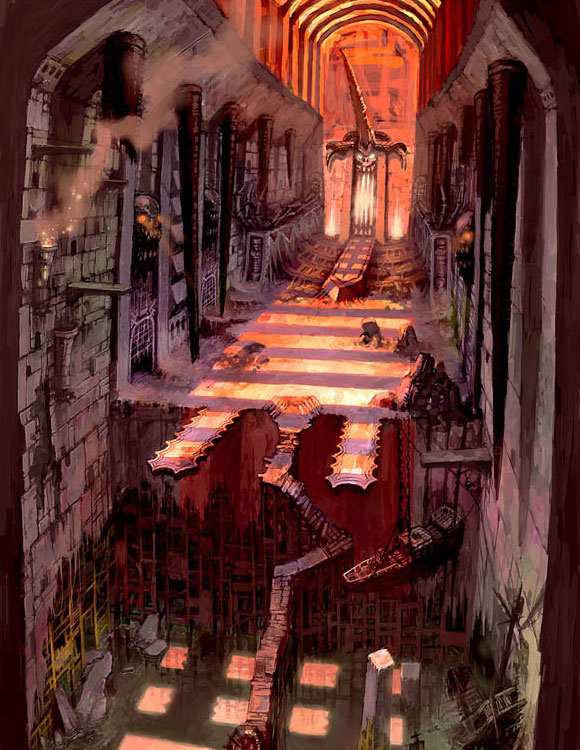 Interior Concept Art from Granado Espada
