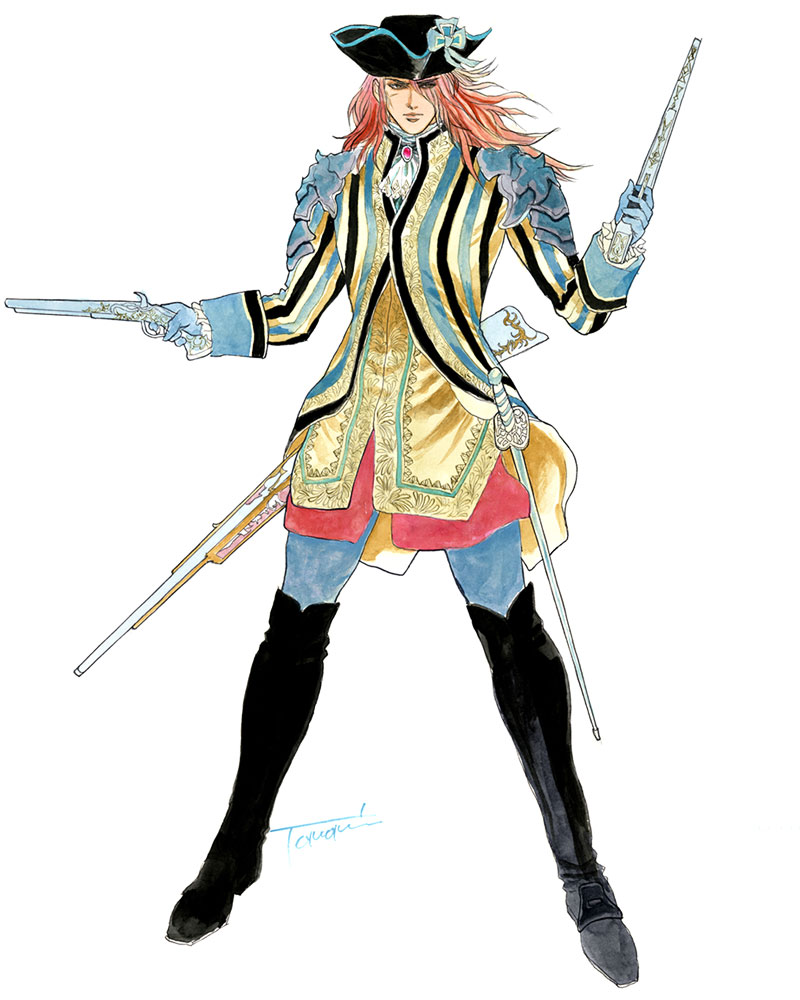 Male Musketeer Concept Art from Granado Espada