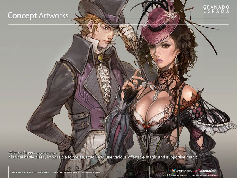 Wizard Concept Art from Granado Espada