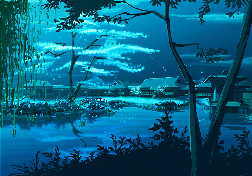 Heiankyo Night Art from Genji: Dawn of the Samurai