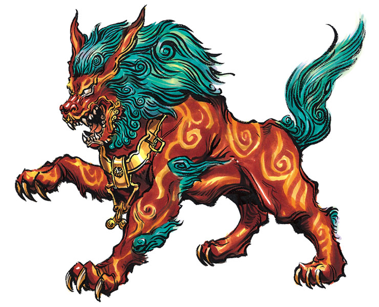 Guard Dog Art from Genji: Dawn of the Samurai