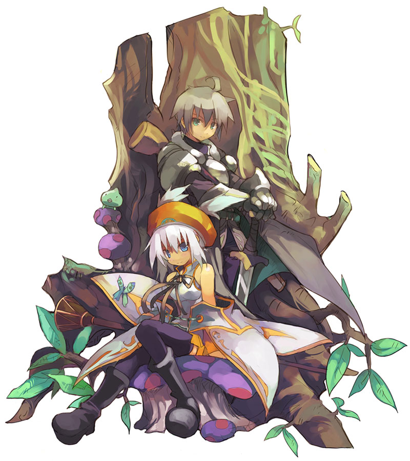 Alph & Lucia Art from Luminous Arc