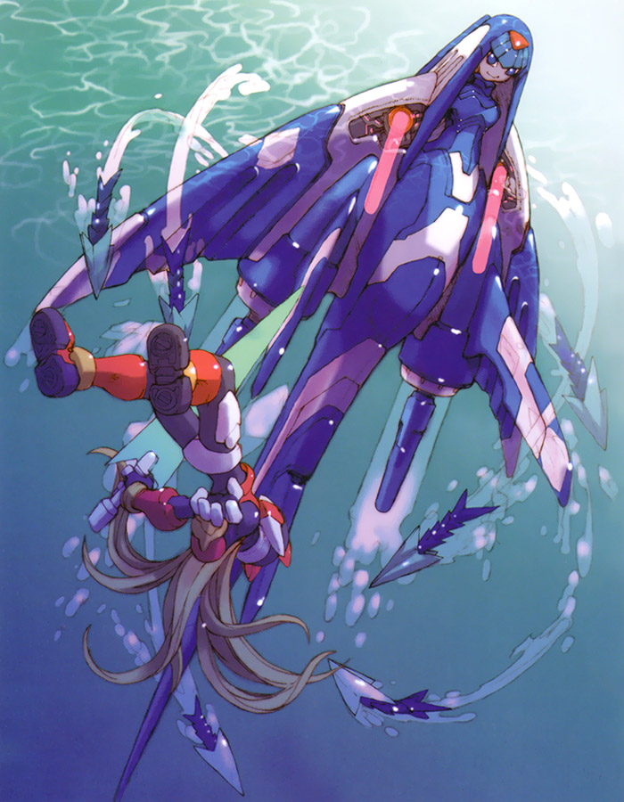 Zero & Leviathan Art from Mega Man Zero 2