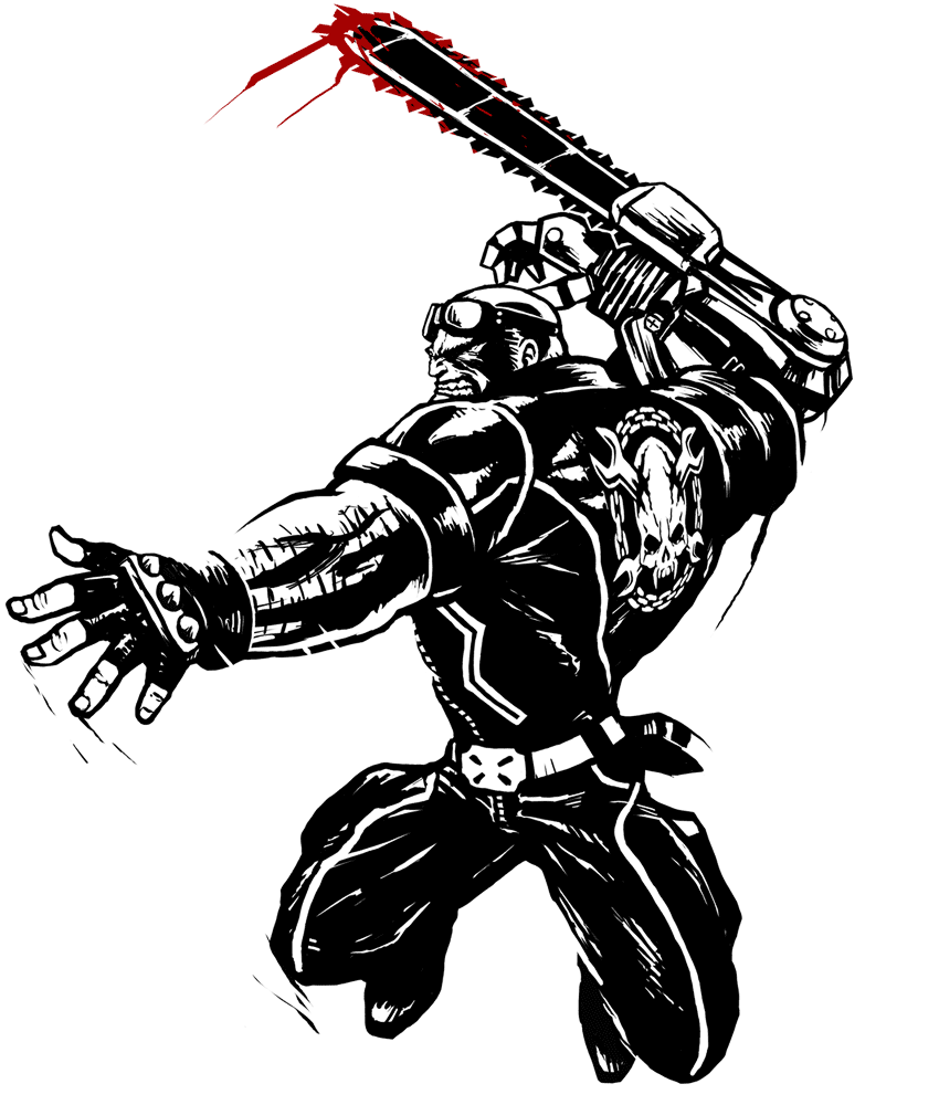 Jack Cayman Art from MadWorld