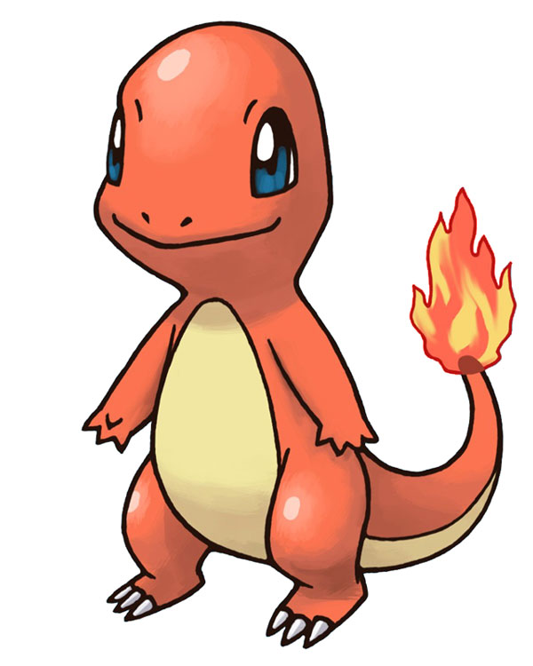 Charmander Art from Pokémon Mystery Dungeon: Blue Rescue Team