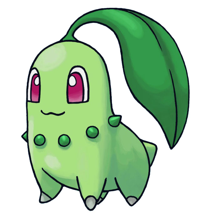 Chikorita Art from Pokémon Mystery Dungeon: Blue Rescue Team