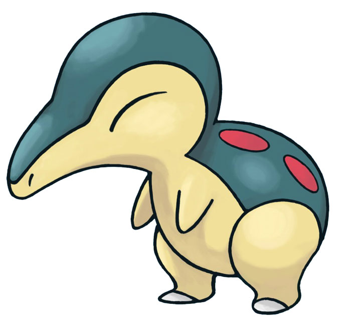 Cyndaquil Art from Pokémon Mystery Dungeon: Blue Rescue Team