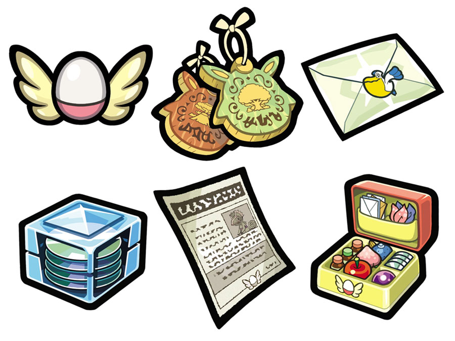 Items Art from Pokémon Mystery Dungeon: Blue Rescue Team