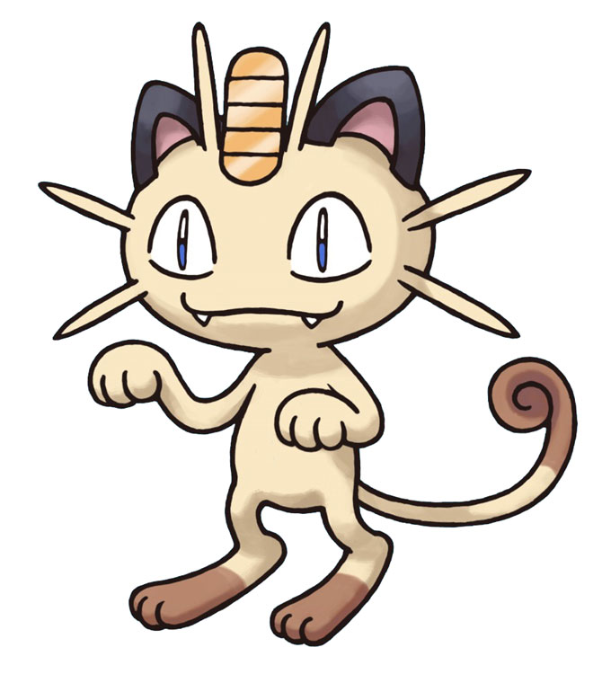 Meowth Art from Pokémon Mystery Dungeon: Blue Rescue Team