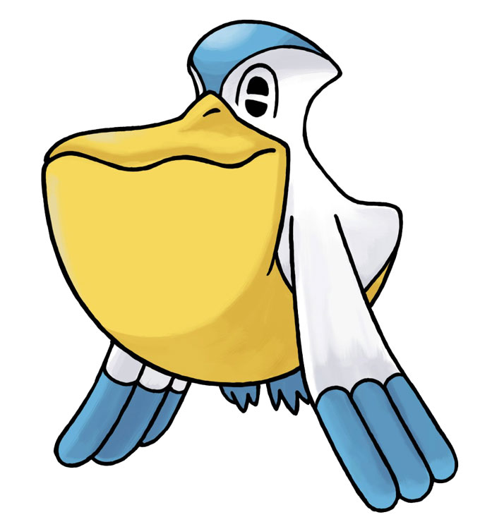 Pelipper Art from Pokémon Mystery Dungeon: Blue Rescue Team