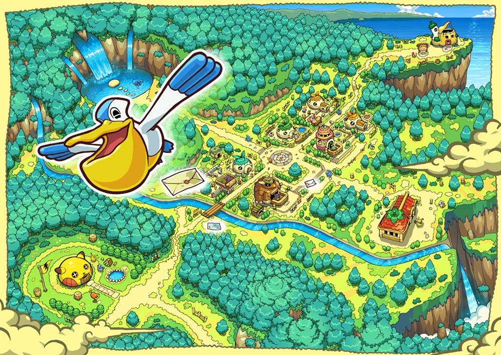 World Art from Pokémon Mystery Dungeon: Blue Rescue Team
