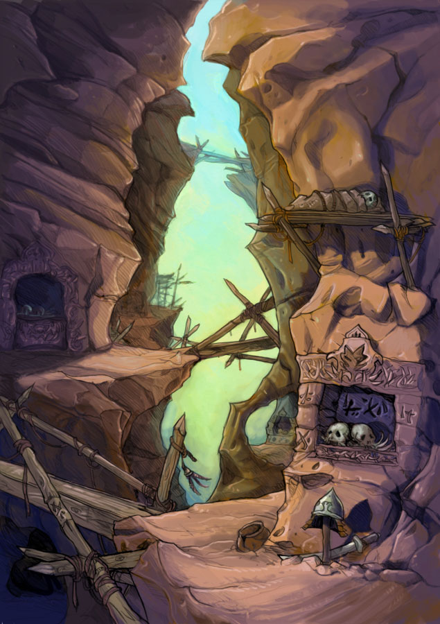 Cliffs Concept Art from Prince of Persia: The Fallen King