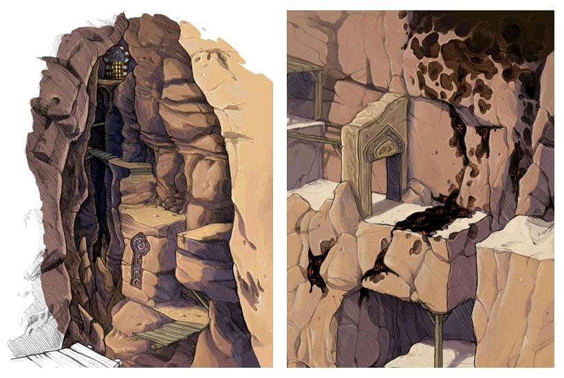 Cliffs Concept Art from Prince of Persia: The Fallen King