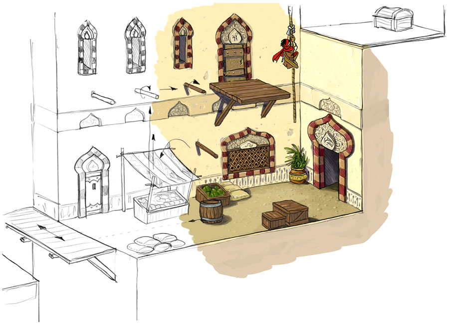 City Concept Art from Prince of Persia: The Fallen King