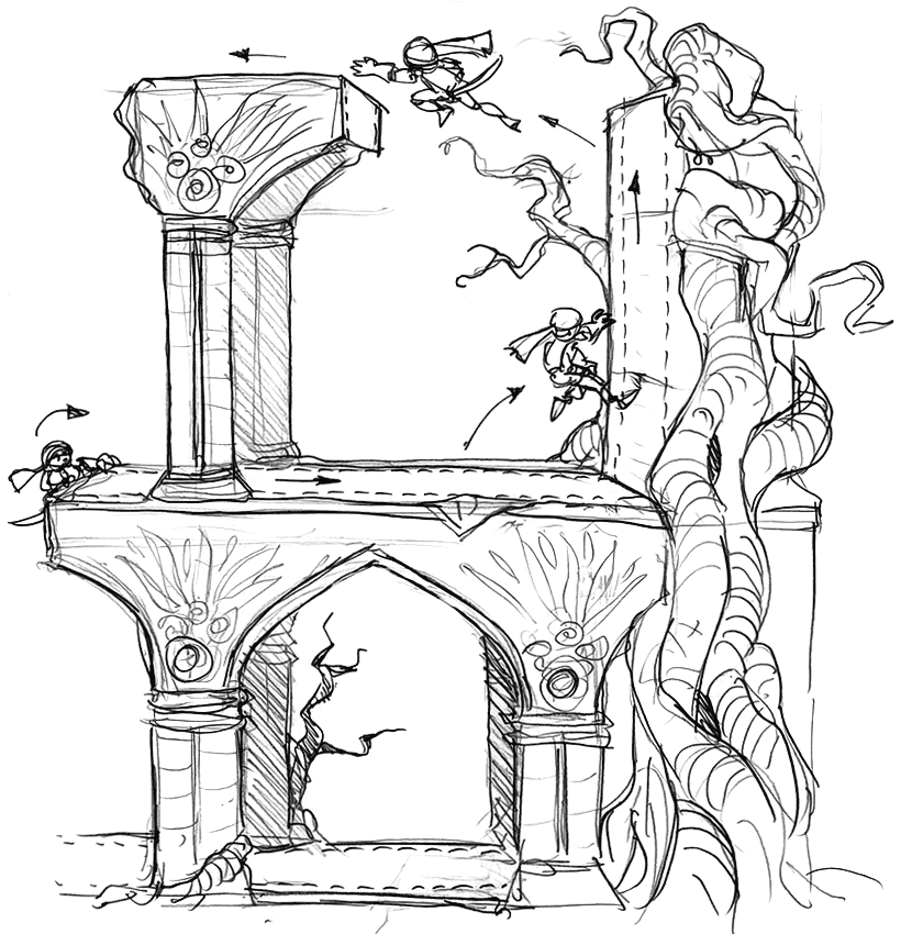 Obstacle Concept Art from Prince of Persia: The Fallen King