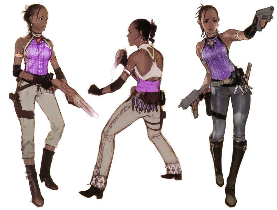 Sheva Alomar Concept Art from Resident Evil 5