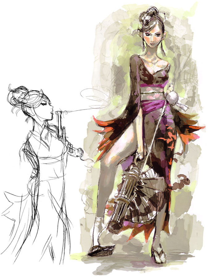 Nohime Art from Sengoku Basara