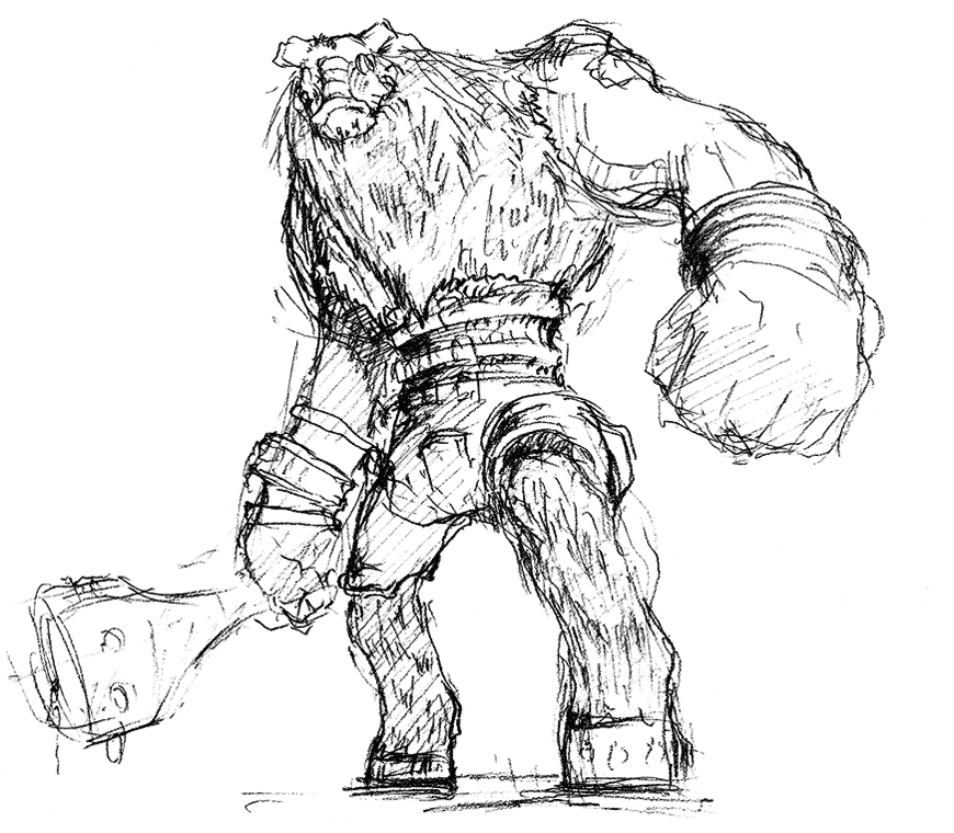 Colossus Concept Art from Shadow of the Colossus