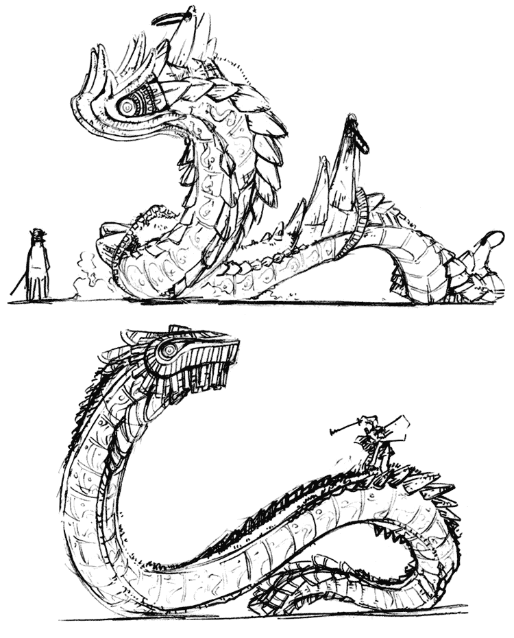 Colossus Concept Art from Shadow of the Colossus
