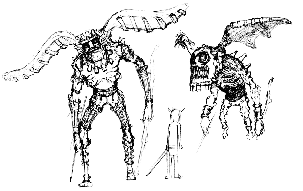 Colossus Concept Art from Shadow of the Colossus