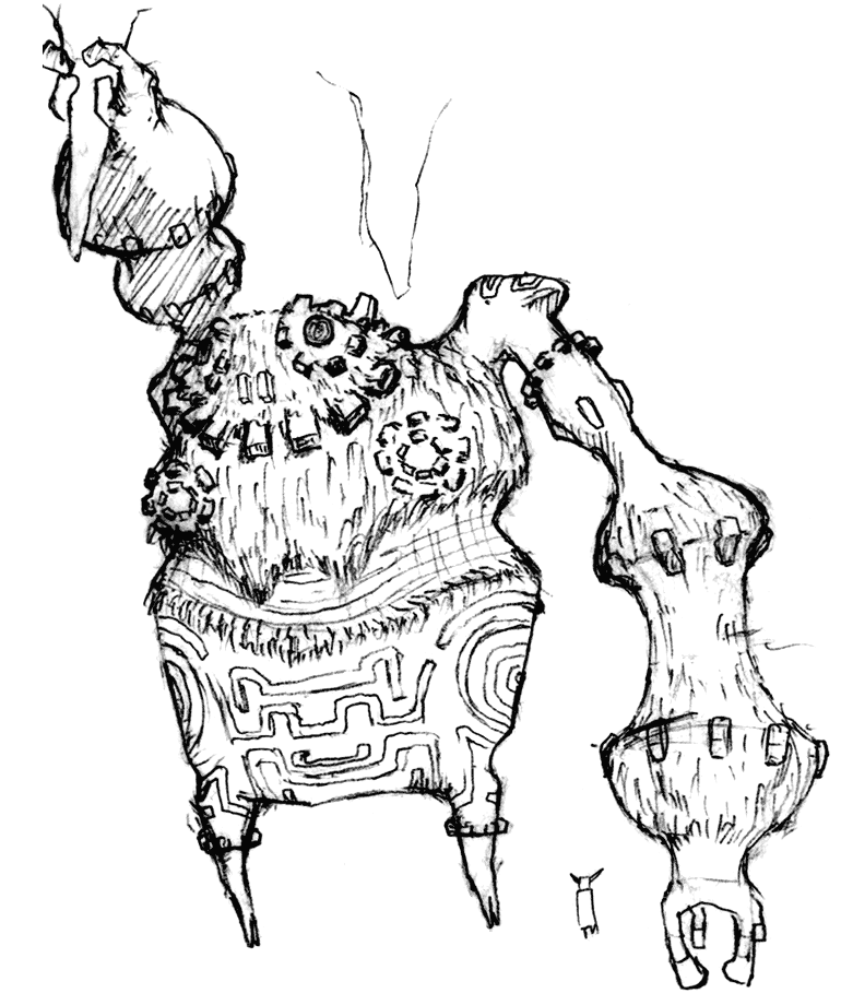 Colossus Concept Art from Shadow of the Colossus