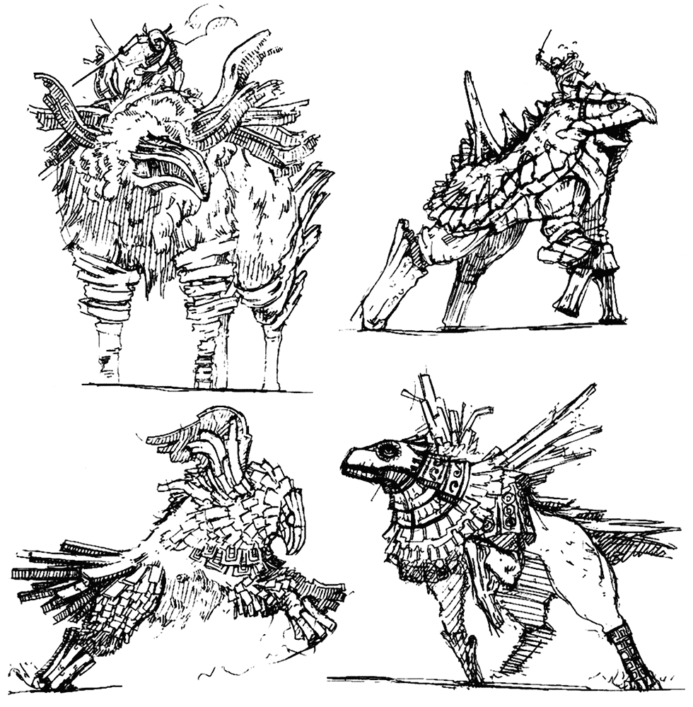 Colossus Concept Art from Shadow of the Colossus