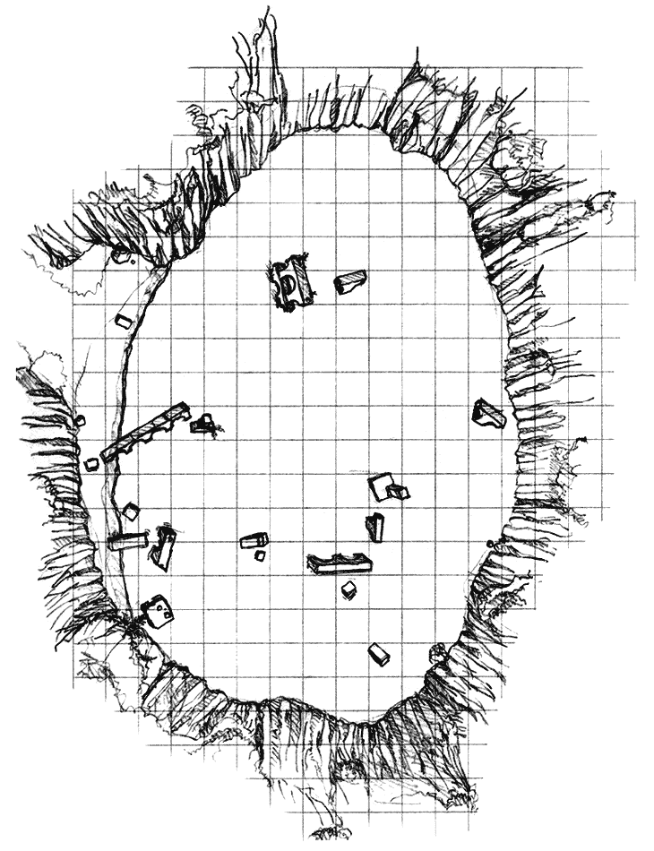 Concept Sketch from Shadow of the Colossus
