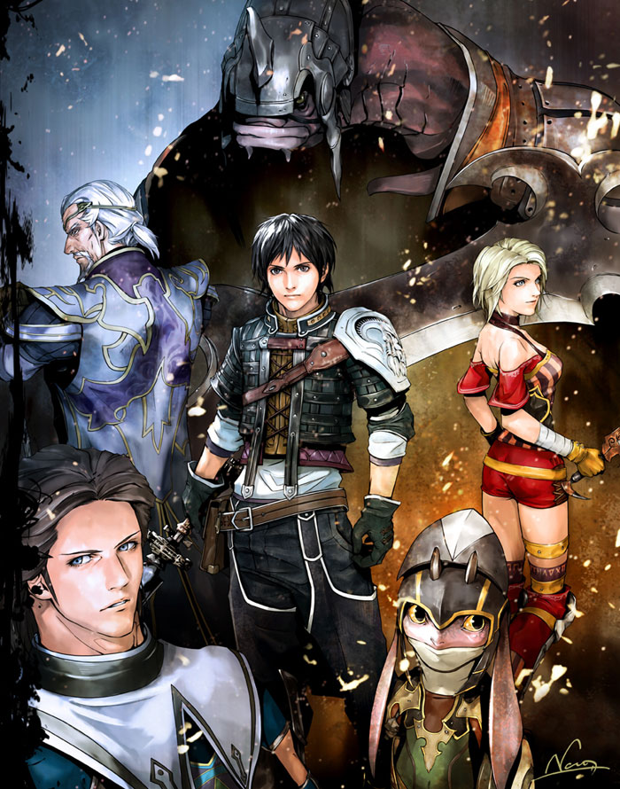 Protagonists Art from The Last Remnant
