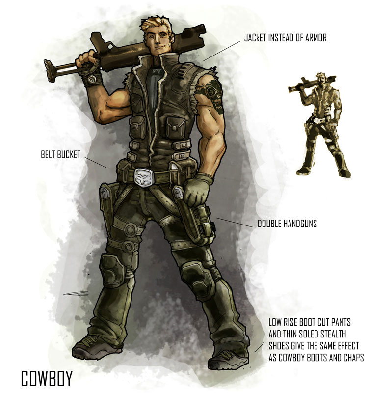 Cowboy Concept Art from Turok