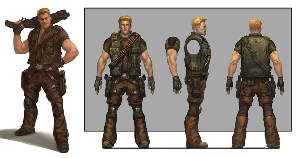 Cowboy Concept Art from Turok