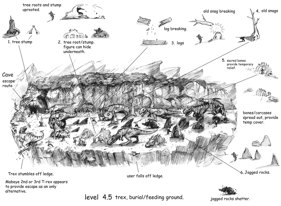 Gameplay Concept Art from Turok