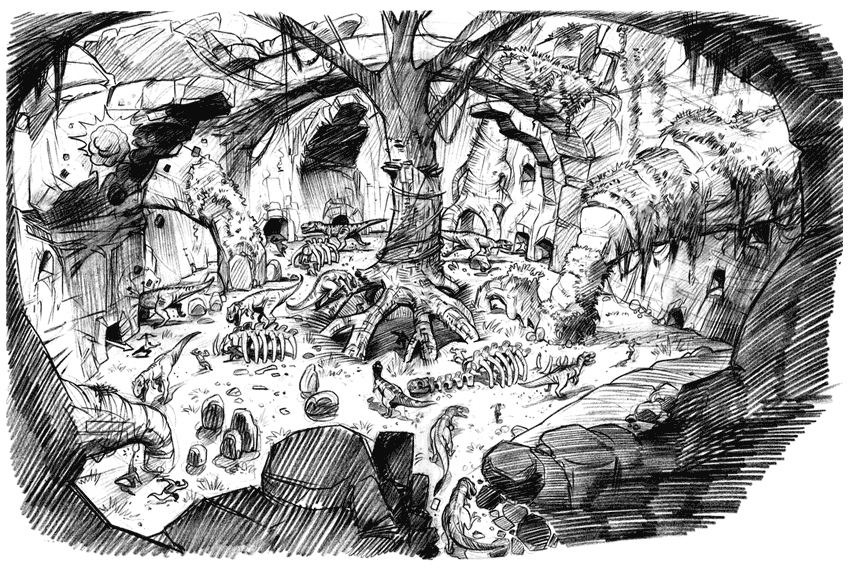 Gameplay Concept Art from Turok