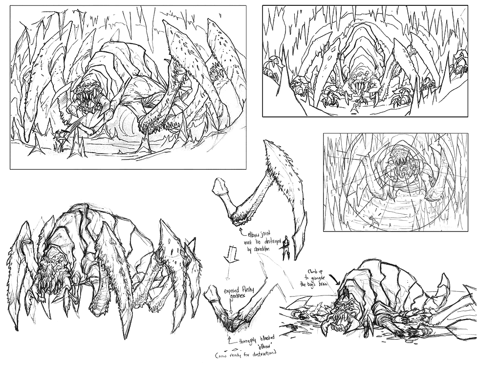 King Bug Concept Art from Turok