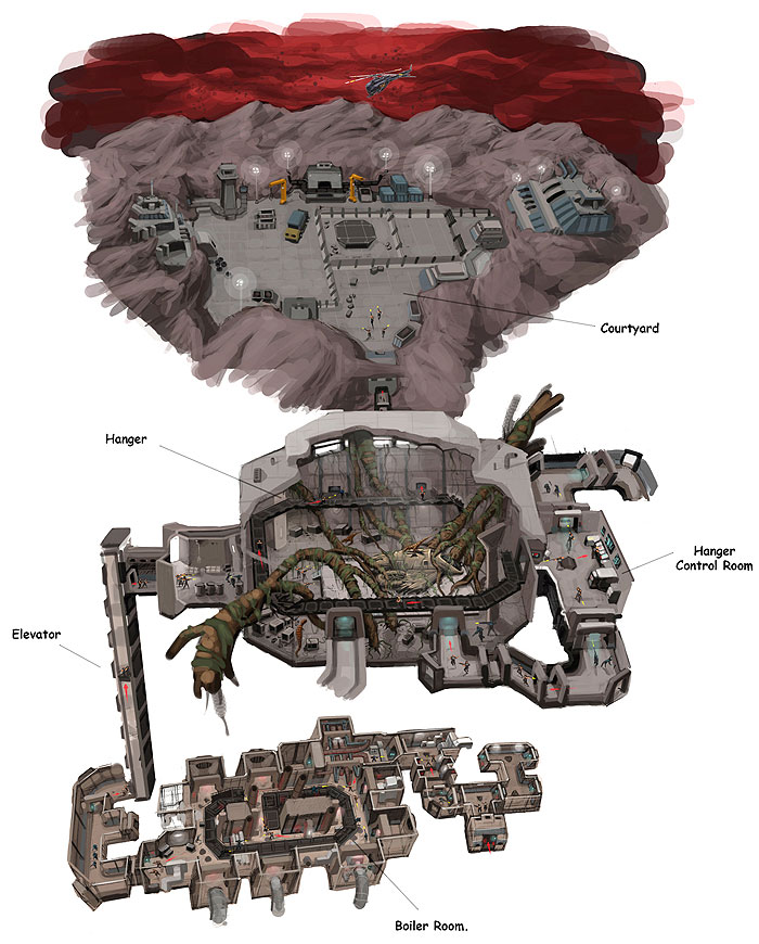 Map Layout Art from Turok