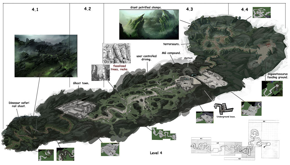 Map Layout Art from Turok