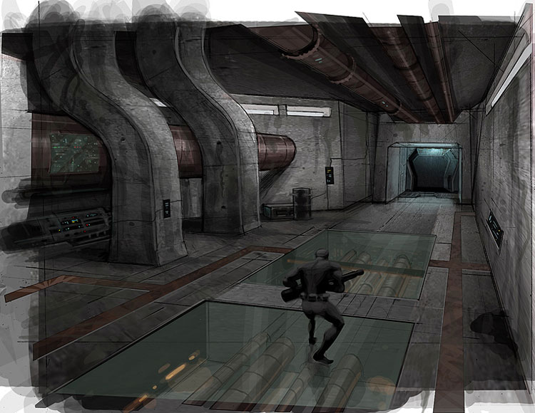 MG Base Interior Art from Turok