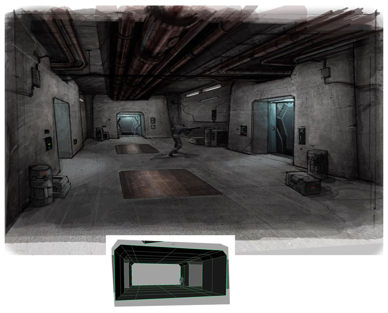 MG Base Interior Art from Turok