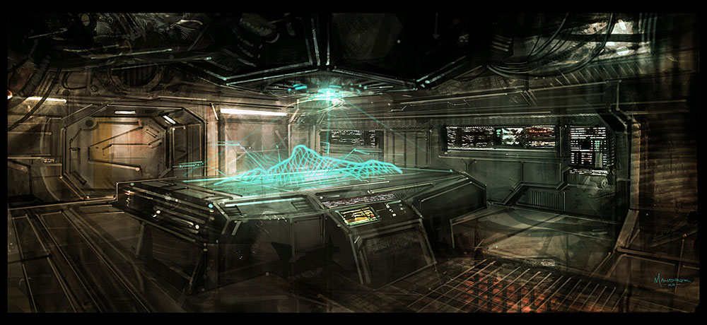 Mission Planning Room Art from Turok
